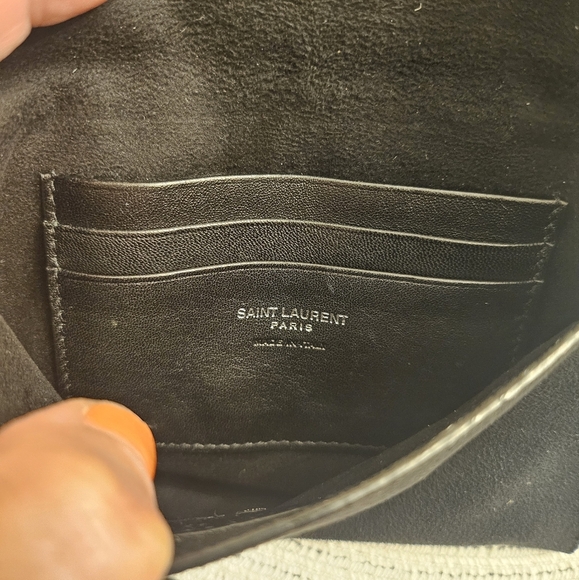 Saint Laurent Black Leather Teddy Bucket Bag - Picture 9 of 13